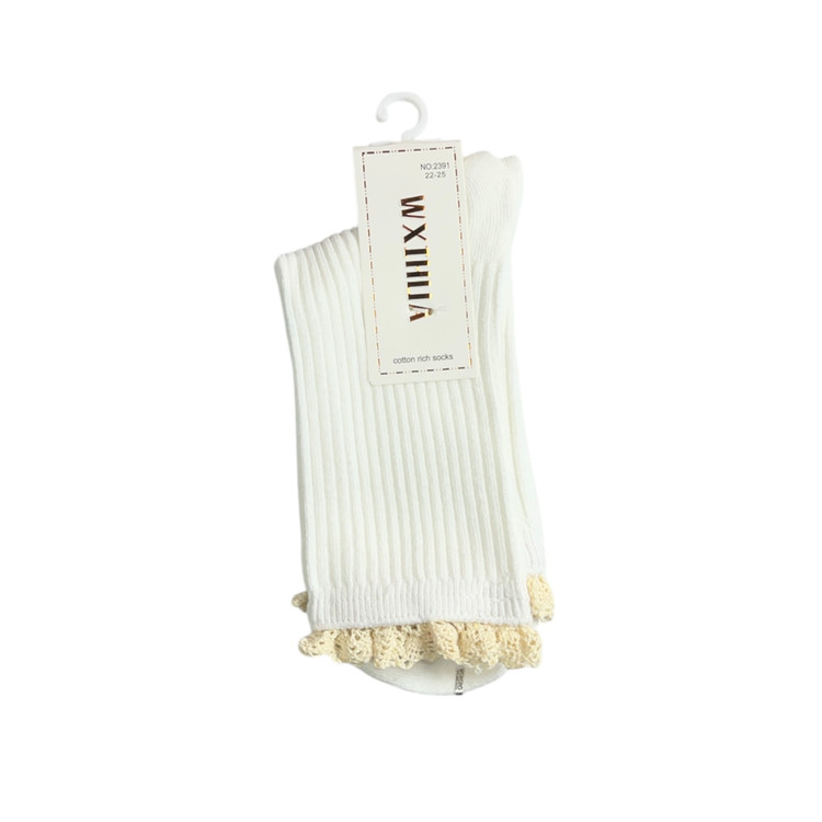 جوراب زنانه ساقدار خارجی لب تور