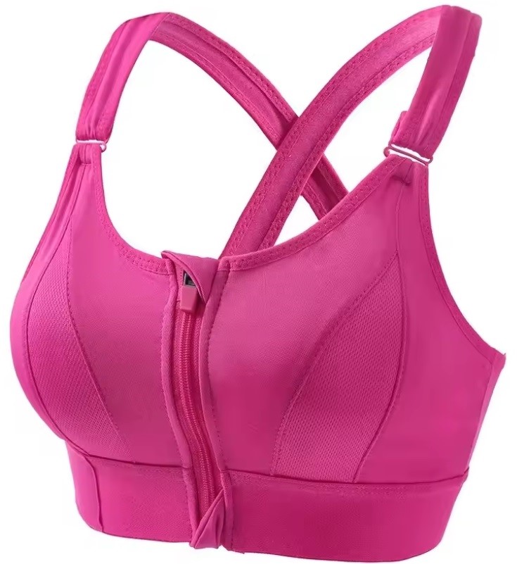 نیم تنه ورزشی زیپدار خارجی صورتی