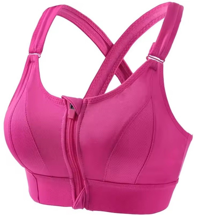 نیم تنه ورزشی زیپدار خارجی صورتی