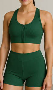 ست نیمتنه زیپدار و شلوارک لیفتدار مشکی