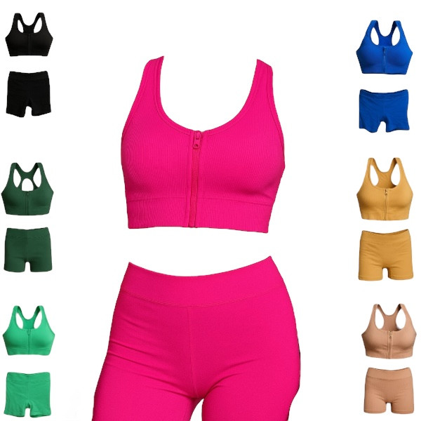 ست شلوارک و نیمتنه زنانه خارجی در رنگهای متنوع