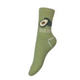 مدلهای مختلف جوراب کرکی طرح آووکادو در رنگهای سفید و سبز مناسب استفاده روزمره