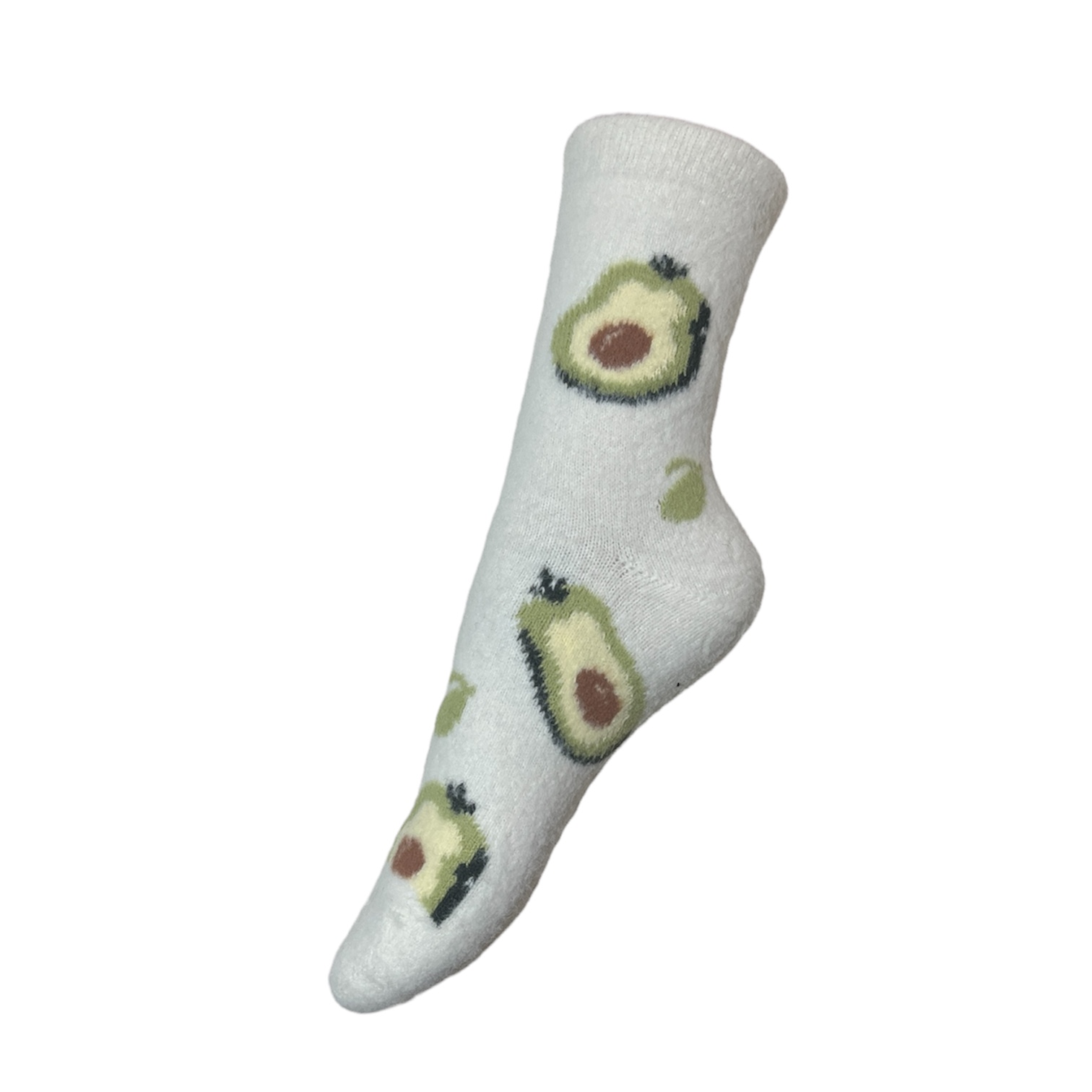 جوراب کرکی طرح آووکادو مناسب دخترانه و زنانه با طراحی جذاب و فانتزی