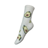 جوراب کرکی طرح آووکادو مناسب دخترانه و زنانه با طراحی جذاب و فانتزی