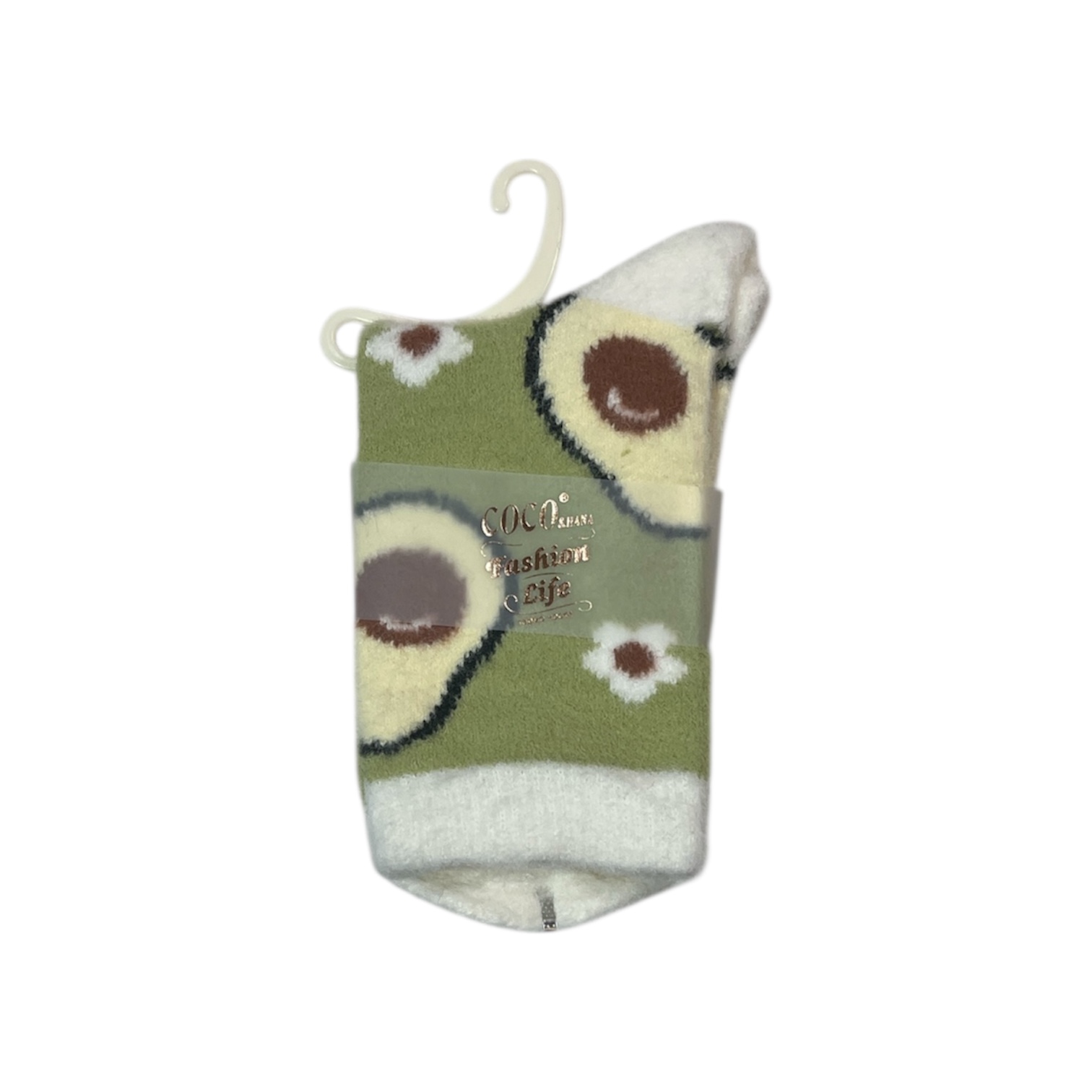 پک پنج‌تایی جوراب فانتزی آووکادو زنانه با جنس نرم و لطیف