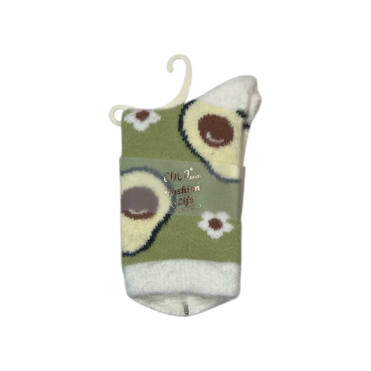 پک پنجتایی جوراب فانتزی آووکادو زنانه با جنس نرم و لطیف