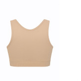 سوتین زیپی زنانه مدل ورزشی، بدون قزن و راحت برای استفاده روزمره در سه رنگ پایه