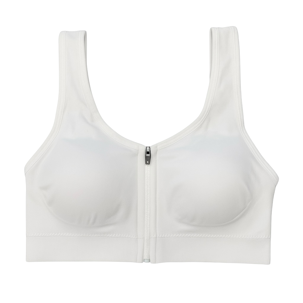 سوتین ورزشی زنانه بدون فنر با زیپ جلویی در سه رنگ پرکاربرد؛ مناسب راحتی و ساپورت مناسب