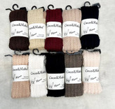 جوراب بالای زانو لاما Coco&Hana وارداتی - فری سایز، بافت طرحدار، رنگبندی متنوع