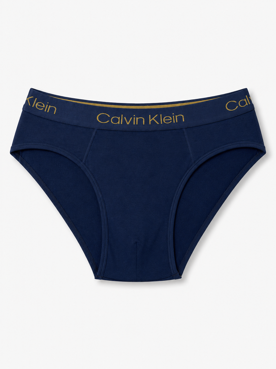 شورت مردانه نخی Calvin Klein رنگ زیتونی با کش پهن مشکی و نوشته طلایی