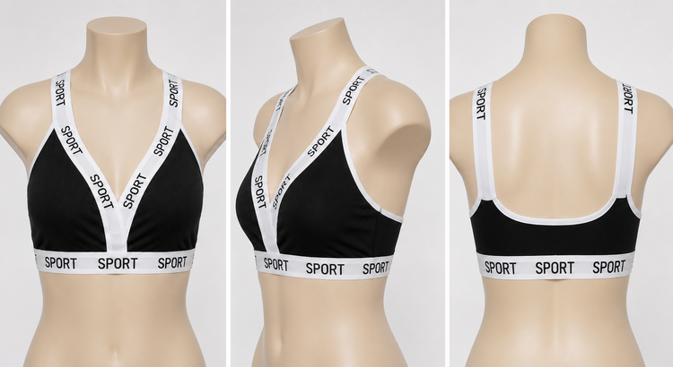 نیمتنه ورزشی زنانه SPORT با پد متحرک رنگ مشکی