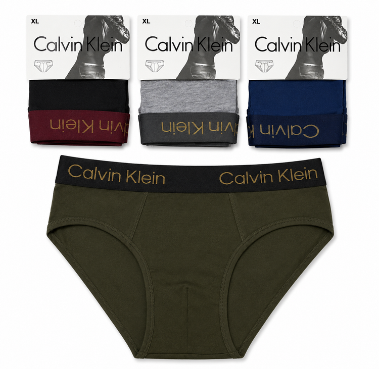 شورت مردانه Calvin Klein مدل اسلیپ نخی | کش پهن برنددار، راحت و تنفسپذیر