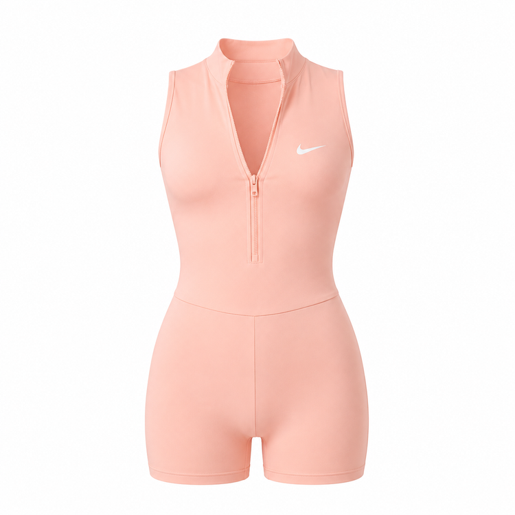 رامپر ورزشی زنانه پشت ضربدری زیپدار | سرهمی فیتنس و باشگاهی